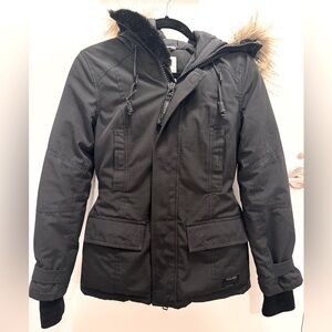 TNA Aritzia Black Parka
